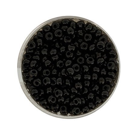 Rocailles satt schwarz