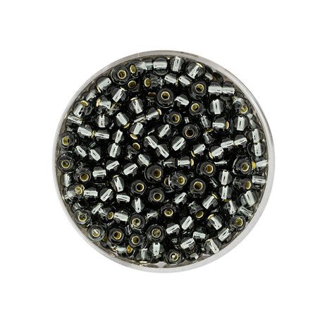 Rocailles silbereinzug grau