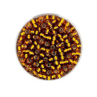 Rocailles silbereinzug topas