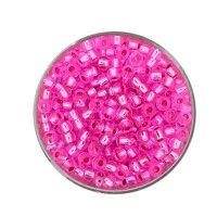 Rocailles silbereinzug rosa