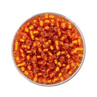 Rocailles silbereinzug orange