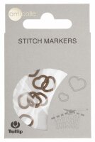 Maschenmarkierer Herz Braun M