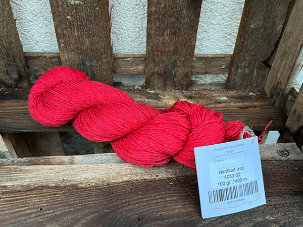Frankenwolle Herzblut (rot)