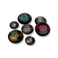 Kunststoffknopf Farbe: rot 23mm