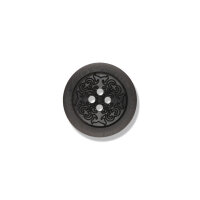 Knopf Steinnuss Farbe: dunkelgrau 23mm